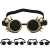 Retro Willow Nail Steampunk Açık Gözlük Bisiklet Koruyucu Dişli Yetişkin Motokros Goggles Motosiklet Gözlükleri Atv Clear Lens Kayak Kask Googles