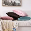 Inyahome Acqua Green Luxury Velvet Cushion Cover Pillow Cover Pillowcase Home Decorative Pillow Pillowslip Sofa Throw Pillows 220406