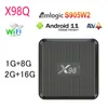 X98Q Smart TV Box Android 11 Amlogic S905W2 2GB RAM 16GB Suporte 2.4G 5G Dual WiFi 4K YouTube Media Player 1G 8G x96 mini