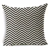 Cushion/Decorative Pillow Modern Style Black And White Geometric Plaid Wave Print Pillowcase Home Sofa Office Cushion Cover Ins CaseCushion/