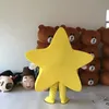 Costume de poupée de mascotte Costume de mascotte de dessin animé d'étoile jaune pour adultes Noël Halloween Carvinal Outfit Fancy Dress Suit performance prop cust