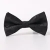 Black Groom Jacquard Bow Ties for Men Suits Fashion Mens Formal Occasion Formal Wear Wedding Bussiness Tuxedos Tie Match