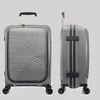 Conte de voyage nouvelle mode ultraléger pouces PP sac avec poche avant bagage roulant Spinner marque valise à roulettes J220707
