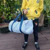 18 * 9,5 tums seersucker resväskor Personifiera Storage Bag Broderad Duffel Bag Kid Outdoor Activity Carrying Bag