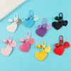 Engraved Heart Pendant Alloy Bell Keychain Party Favor Creative PU Leather Backpack Bag Charm Accessories Birthday Anniversary Gift Tiktok