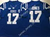 4 Myles Hudzick Jersey 17 Daniel Jones Jersey Blue Devils Stitched Football Wear 2022 NCAA College College Jerseys