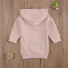 Hoodies Sweatshirts Sonbahar Kış Yürümeye Başlayan Çocuk Bebek Bebek Kızlar Uzun Kol S 220824
