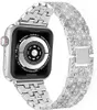 Cinturini per orologi in metallo con cinturino in diamanti per Apple Watch 45mm 41mm 44mm 40mm 38mm 42mm Cinturini in bling Bracciale a catena di lusso Orologi da donna di moda iWatch Series 7 6 SE 5 4 2 cinturino