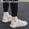 High Quality Mens Slippers Summer Trendy Male Shoes Man Outdoor Sandals Youth Slipper Men Light Soft Home Shoes L13 210301