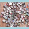 Charm Bracelets Jewelry 12Mm Snap Button Mixed Style Diy Interchangeable Chunk Buttons Fit Noosa Ginger Drop Delivery 2021 Dkhz4