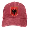 Bérets Albanie Blason Crest Casquette de baseball Chapeau de cowboy Chapeau Bebop Chapeaux Hommes et Women217z