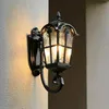 Новые европейские открытые водонепроницаемые настенные лампы Les Loges du Park Hotel Balcony Дверь двор Настенный светильник в древнем Риме LLFA