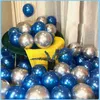 PCS Gold Lateks Balon Chrome czarny różowy metalowy metalowy balon baby shower urodziny