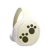 Berets Dog Animal Claw Print Protect Winter Ear Warer Cable Knit Furry Freece Earmuff Outdoor Beretsberets