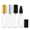 5mlミニスプレー香水ボトル旅行補充可能な空の化粧品コンテナエッセンシャルオイルボトルアトマイザーアルミニウム補充可能なボトル