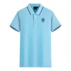 Troyes AC Men and Women Polos Mercerized Cotton Short Sleeve Lapel Breseable Sports Tシャツのロゴはカスタマイズできます