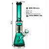 Hookah glass bong water pipe 2022 new 11in three color beaker bongs ice catcher thick material for smoking with 14 mm glass bowl