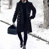 Hommes Laine Mélanges Trench-Coat D'hiver Pour Hommes Mode Hommes Vestes Version Veste Artificielle Doublar Chaud Laine Jacke T220810