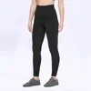 32 Lemon Solid Color Women Yoga Pants High midje Sport Gym Wear Leggings2120004