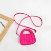 Çocuk Deri Çantalar ve Çantalar Sevimli Kızlar Mini Crossbody Çantalar Çocuk Madeni Keski Bebek Püresi Tote Debriyaj Çantası