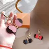 Girls Letter Keys Ring Metal Buckle Keychain Durable Leather Key Rings Cartoon Character Keychains