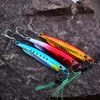 Métal Jig Leurre De Pêche Poids 10g60g Trolling Dur Appât Basse Appât De Pêche Tackle Truite Jigging Leurre Jigs Leurres D'eau Salée 220726