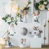 Miz Wedding Searning Пара фигурная статуя Статуя свадебного декора жениха и жених Торт Топпер Домашние аксессуары T200331