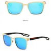 HOT Homme Lunettes Designer Lunettes De Soleil Femmes Mode Sans Cadre Rectangle Revêtement Corne De Buffle Lunettes De Soleil UV400 Preuve Lunettes En Bois Hommes