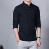 Men's Polos 2022 Men Spring Cotton Linen Kimono Shirt Long Sleeve Solid Leisure Chinese Clothes Casual Stand Collar Shirts JE039Men's