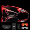 Gafas de moda Bicicleta Ciclismo Gafas de sol Deportes de montaña al aire libre Gafas fotocromáticas Gafas de bicicleta de carretera Hombres Mujeres gafas NRC Marca con 3 lentes