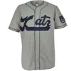 Xflsp GlaMitNess Kansas City Katz 1961 Road Home Jersey 100% Gestikt Borduurwerk Vintage Baseball Jerseys Custom
