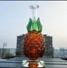 Ananasglasvatten bongs bubbler vattenpipa shisha tjockt glas r￶kr￶r ￥tervinnare dab riggar med 14 mm sk￥l