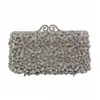 Factory wholale Hollow out metal hard shell evening bag ladi Luxury Dinner Bag starfish clutch purse
