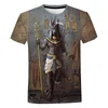 T-shirty męskie starożytny egipt T-shirt z nadrukiem 3D egipski Harajuku Streetwear T Shirt mężczyźni kobiety moda na co dzień z krótkim rękawem fajna koszulka topy 6XLMe