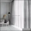 Modern Grey Cotton Linen Tle Curtains For Kitchen Door Sheer Window Treatments White Solid The Living Room Drop Delivery 2021 Curtain Drap