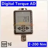 Handwerkzeuge Digitaler Drehmomentschlüssel 1/2" 2- 200 Nm Einstellbar Professioneller elektronischer Drehmomentschlüssel Fahrrad-Autoreparatur 103HMCLUB