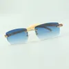 Lunettes de soleil blancs blancs 3524012 avec des objectifs de 56 mm pour hommes et femmes274c