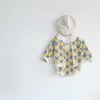 MI Spring Baby Clothing Set Toddler Girls Knit Cardigans Flower Bodysuit 2 Pcs Girls Clothes Suit 220608