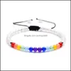 Bracelets porte-bonheur bijoux 4mm mince pierre de cristal naturel Yoga 7 Chakras guérison Nce Reiki pierres de prière Bracelet pour les femmes livraison directe 2021