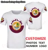 ÉTAT DU QATAR t-shirt bricolage gratuit sur mesure nom numéro qat T-shirt nation drapeau qa pays arabe arabe imprimer p o texte vêtements 220616