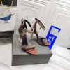 Catena di moda sandali da donna di alta qualità Catana in pelle Metal Tacco in metallo 10,5 cm Teli alti Spettacoli di lusso Spettale per matrimoni Invio di dimensioni 35-42 43