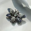 Vintage Big Bee Bee Butterfly Plein Crystal Pin Broche Broche Bijoux Insectes Corsages Clips Pour Femmes Girls Hommes Strass Strass Foulard Animal Hijab Support Collier Pendentif