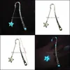 Bookmark Desk Accessories Office School Supplies Business Industrial Retro Glow In The Dark Reading Sun And Moon Stars Luminous Flying Man