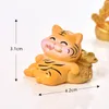 Objets décoratifs Figurines 2022année du tigre Mini Kawaii Miniature ornement de jardin décor Pot artisanat année accessoire maison enfant jouet cadeau