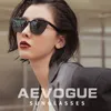 Women Retro Outdoor Polarized Sunglasses Transparent Korean Round Fashion Driving Sun Glasses Unisex UV400 AE0850 220701