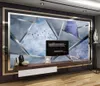 Aangepaste wallpaper muurschildering professionele productie muur doek abstract geometrische kunst tv achtergrond muur kwaliteit zekerheid