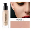 Miss Rose Liquid Foundation Cream Coverer Yağ Kontrolü Yumuşak Yüz Makyaj Vakfı Kozmetik 30ml