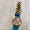 Múltipla Lady Watch 179384 28mm Dial branco Dial automático Pulseira de aço inoxidável Mulheres Relógios Luxo Vidro de Sapphire Witch Withy 224s