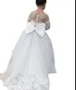 2-14 лет кружевное тюль цветочниц платье для лаковки детей первое платье причастия принцесса бальный платье свадебные платья для вечеринок