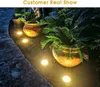 20LED Solar Power Disk Light Outdoor Garden Underground Deck Spotlight Buried Led Lamp Decoration 220429